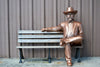 Jack Daniels On A Bench - Life Size Posters