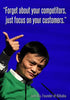 Jack Ma - Alibaba Founder - Forget about your competitors, just focus on your customers - Framed Prints