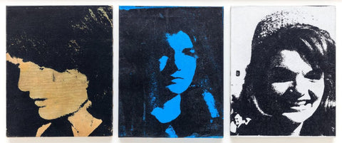 Jackie Kennedy Triptych - Andy Warhol - Pop Art Masterpiece - Framed Prints