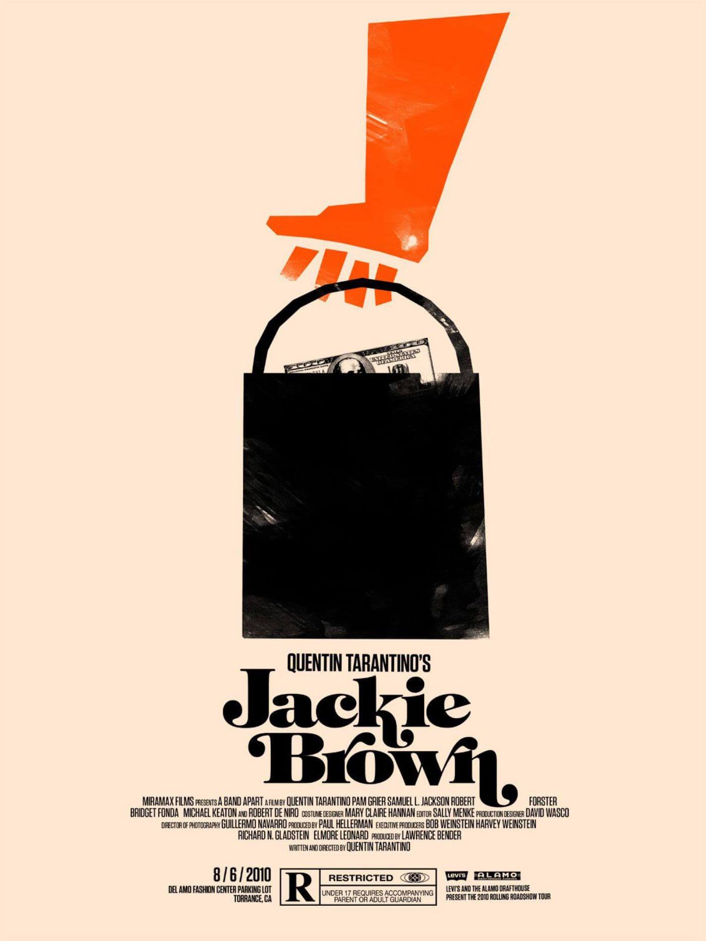 Jackie Brown Graphic Art Poster Quentin Tarantino Hollywood