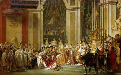 The Coronation of Napoleon - Jacques-Louis David - Canvas Prints by Jacques-Louis David
