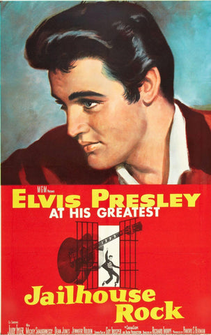 Jailhouse Rock - Elvis Presley - Hollywood Classic English Musical Movie Poster - Canvas Prints by Classics