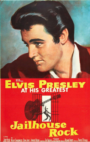 Jailhouse Rock - Elvis Presley - Hollywood Classic English Musical Movie Poster by Classics