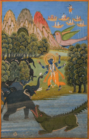 Indian Miniature Art - Bhagavata Purana - Posters by Kritanta Vala