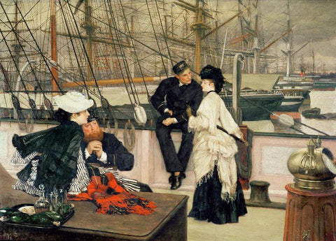 The Captain And The Mate - Large Art Prints by James Tissot