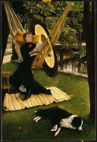 The Hammock - Large Art Prints by James Tissot