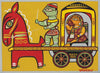 Jamini Roy - Lady In A Carriage - Life Size Posters