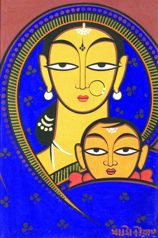 Madonna and Child - Life Size Posters by Jamini Roy