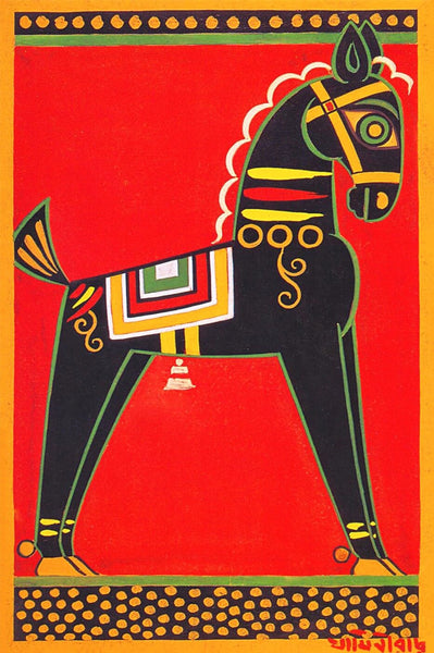 Black Horse - Canvas Prints