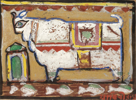 Jamini Roy - Bull by Jamini Roy