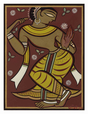 Jamini Roy - Gopini - Canvas Prints