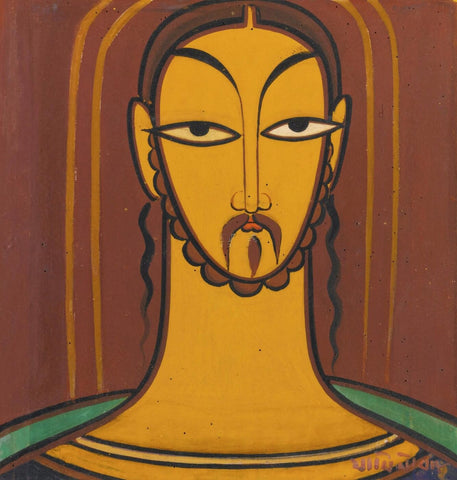 Jesus by Jamini Roy