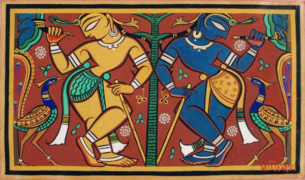 Krishna and Balaram - Framed Prints