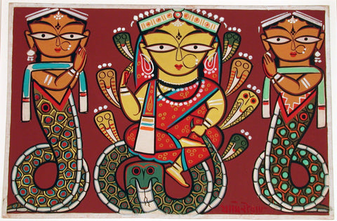 Jamini Roy  - Manasa Deevi - Canvas Prints