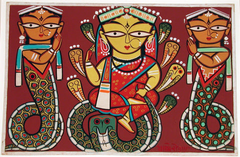 Jamini Roy - Manasa Devi by Jamini Roy