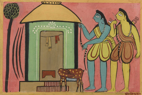 Ram And Lakshman by Jamini Roy