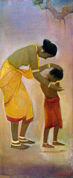 Santhal Mother and Child - Posters