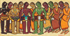Jamini Roy - Santhal Musicians and Dancers - Posters