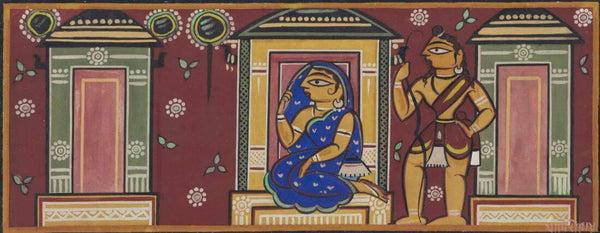 Jamini Roy - Sita And Lakshman - Canvas Prints