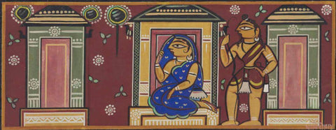 Jamini Roy - Sita And Lakshman by Jamini Roy