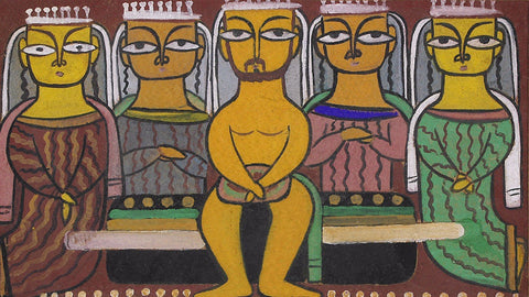 Last Supper - II by Jamini Roy