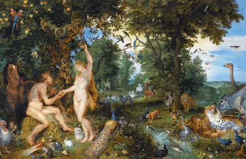 The Garden of Eden with the Fall of Man - Canvas Prints