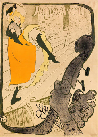 Jane Avril by Henri de Toulouse-Lautrec