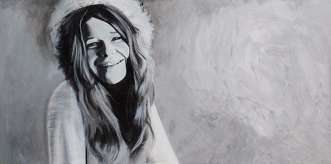 Tallenge Music Collection - Music Poster - Janis Joplin - Large Art Prints by Sam Mitchell