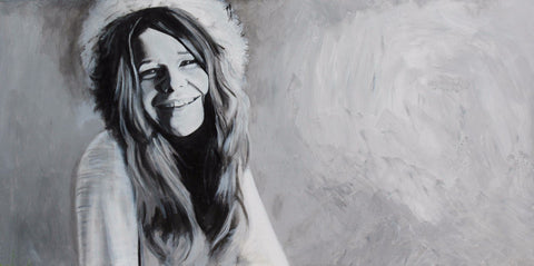 Tallenge Music Collection - Music Poster - Janis Joplin by Sam Mitchell