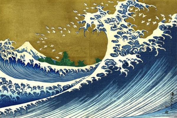 Big Wave From 100 Views Of The Fuji- Katsushika Hokusai - Japanese Masters Painting - Posters