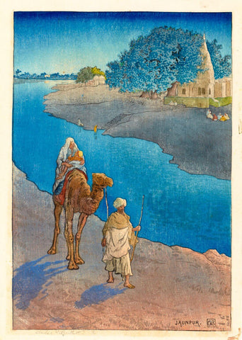 Jaunpur - Charles W Bartlett - Vintage 1916 Orientalist Woodblock India Painting - Posters