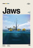 Jaws - Steven Spielberg - Hollywood Classic Action Movie Graphic Poster - Canvas Prints