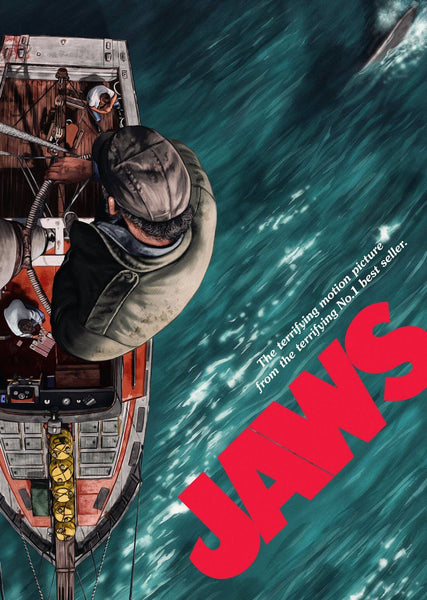 Jaws - Steven Spielberg - Hollywood Movie Art Poster 2 - Art Prints