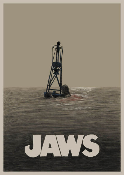 Jaws - Steven Spielberg - Hollywood Movie Art Poster 6 - Art Prints