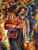 Jazz Legend Miles Davis - Beautiful Colorful Musician Painting - Canvas Prints