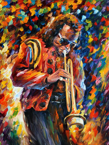 Jazz Legend Miles Davis - Beautiful Colorful Musician Painting by Leo