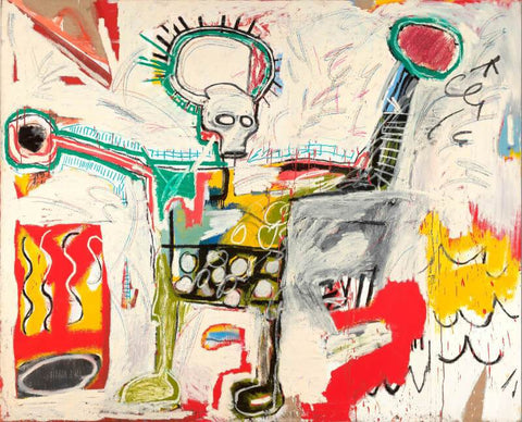 Babrican Centre London – Jean-Michel Basquiat - Neo Expressionist Painting by Jean-Michel Basquiat