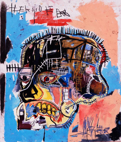 Untitled- Skull – Jean-Michel Basquiat - Neo Expressionist Painting by Jean-Michel Basquiat