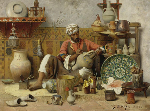 Jean Discart - The Pottery Studio Tangiers - Life Size Posters by Jean Discart