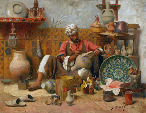 The Pottery Workshop, Tangiers - Large Art Prints by Jean Discart