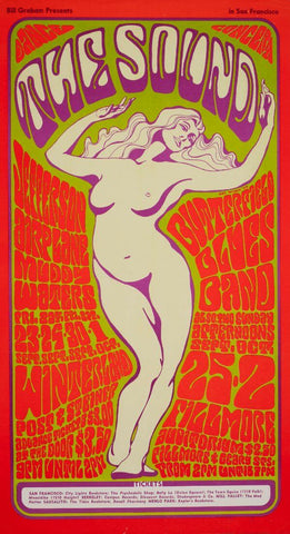 Jefferson Airplane - Winterland 1966 - Fillmore West - Rock And Roll Music Concert Poster - Life Size Posters