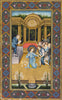 Jesus Among The Doctors In The Temple - Mir Kalan Khan - c1760 - Mughal Miniature Art Indian Painting - Art Prints