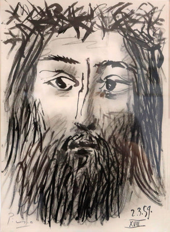 Portrait Of Christ (Portrait du Christ) – Pablo Picasso Painting by Pablo Picasso