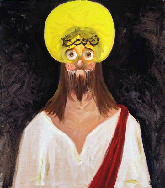 Jesus Crowned With Thorns - George Condo - Modern Abstract Art Painting - Canvas Prints