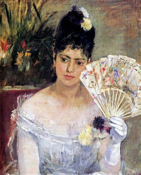 At The Ball (Jeune Fille au Bal) - Berthe Morisot - Canvas Prints