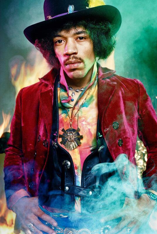 Jimi Hendrix - Purple Haze - Tallenge Music Collection - Framed