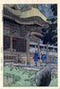 Jindaiji Temple In May Rain (???????) -  Kasamatsu Shiro - Japanese Woodblock Ukiyo-e Art Print - Canvas Prints