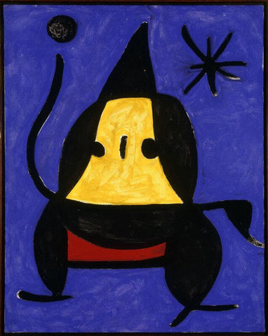 Untitled - (Blue Figure) - Posters by Joan Miro