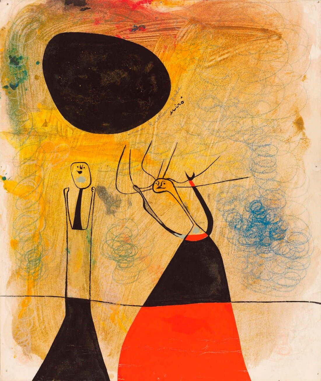 Deux Personnages by Joan Miró | Buy Posters, Frames, Canvas