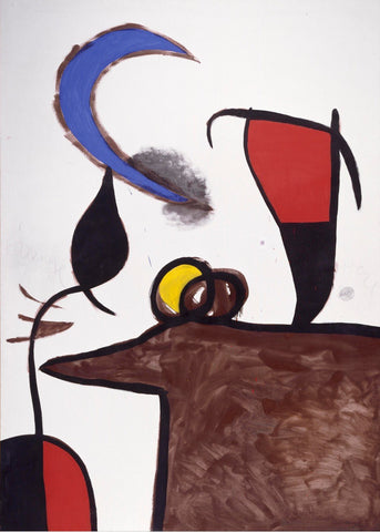 Joan Miró - Femme-oiseau-dans-la-nuit-Mujeres-pjaro-en-la-noche - Large Art Prints